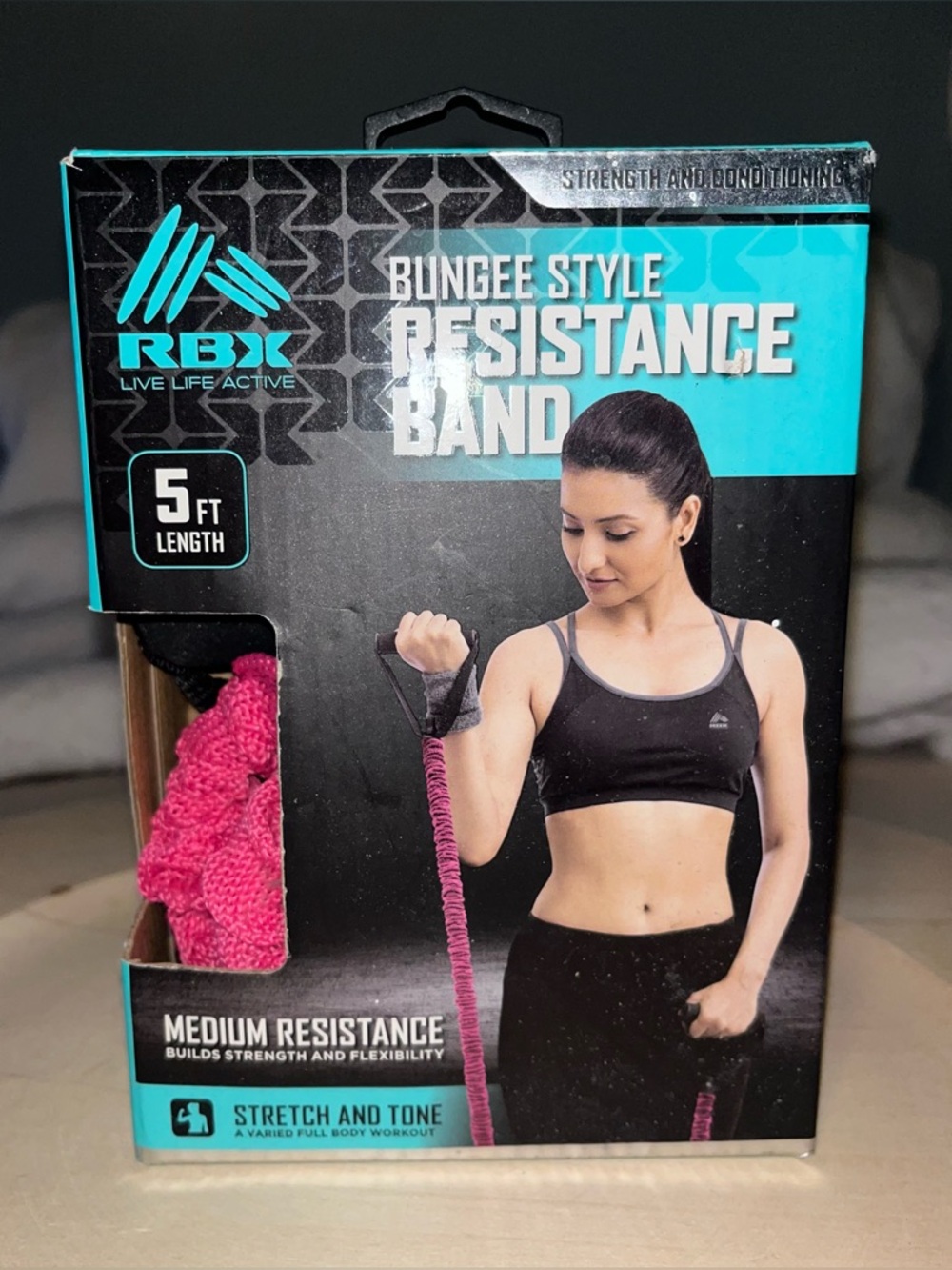 RBX Bungee Style 5 Foot Length Resistance Band For Strength & Conditioning NIB